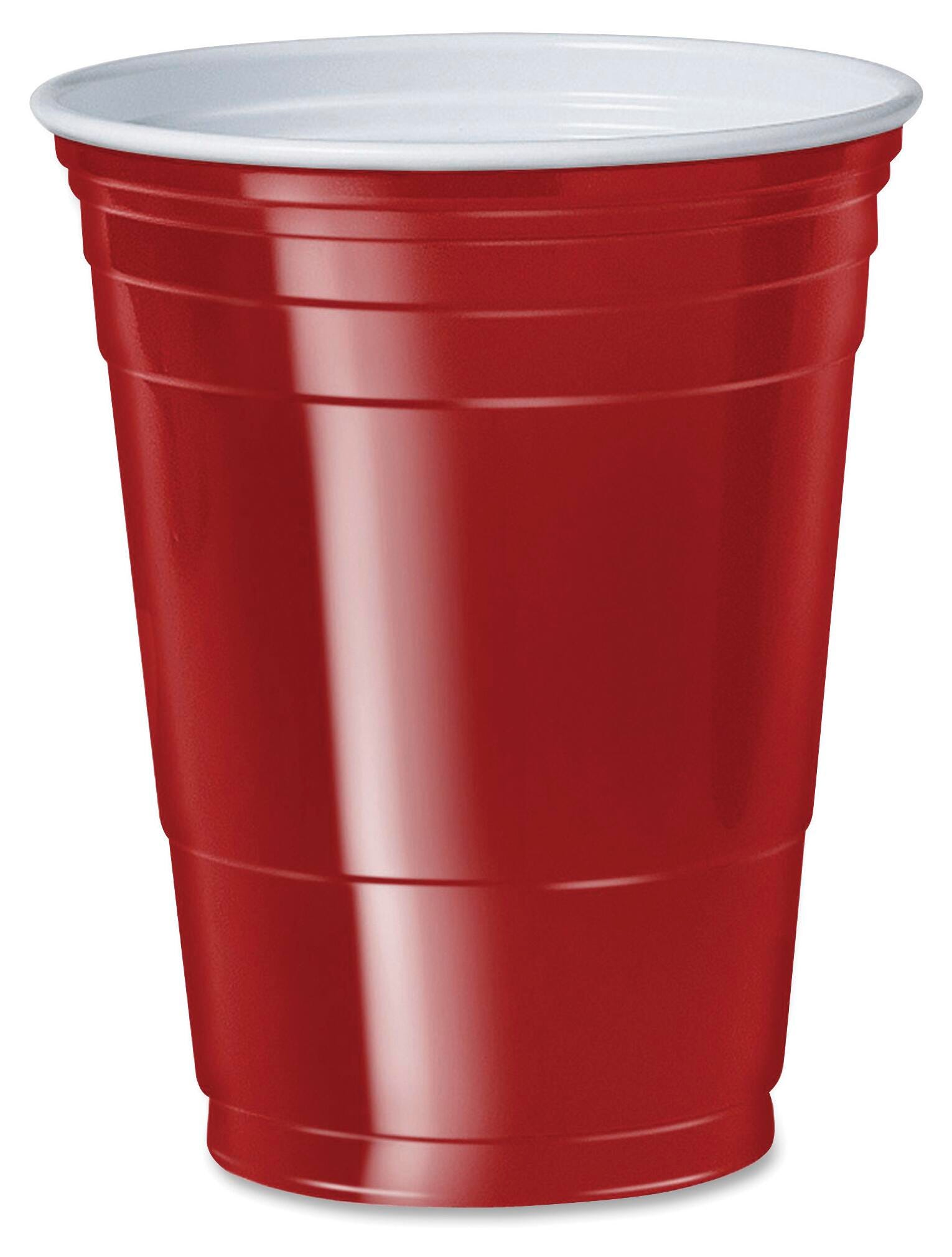 Solo Cup 16 oz. Plastic Party Cups, Red, Pack of 50, Item Number 1574356